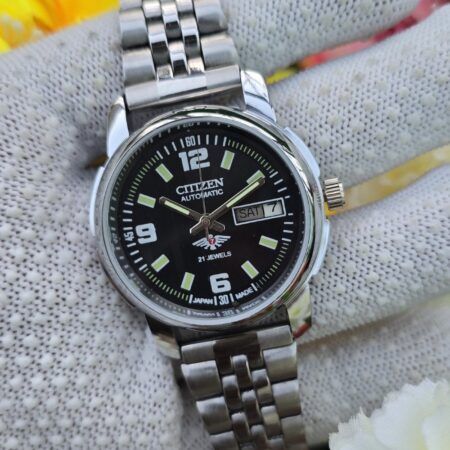 Citizen Automatic  hand wanding Men steel Automatic Watch back 21 Jewels Mod Wrist watch