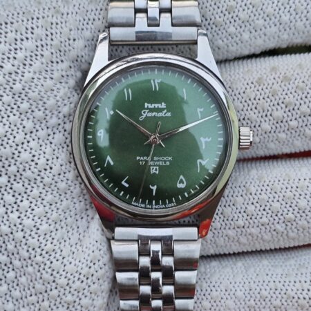 HMT Janata hand wanding Men steel transparant back 17 Jewels Mod Wrist watch