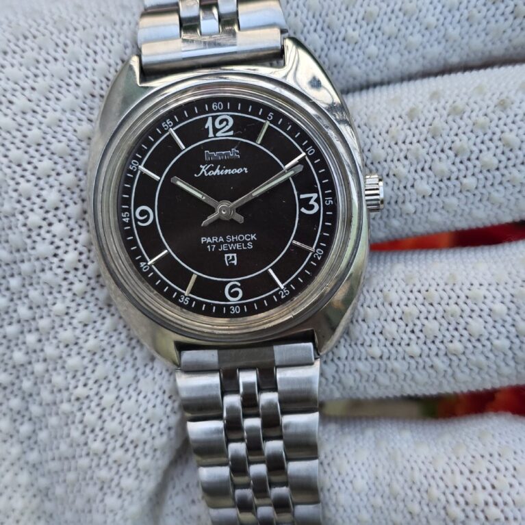 HMT Kohinoor Mechanical Hand Winding 17 Jewels Mod Wrist Watch