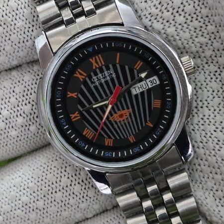 Citizen Automatic Men’s Stainless Steel 21 Jewels Day-Date Vintage Mod Wrist Watch