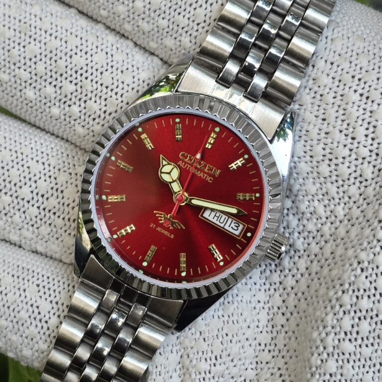 Citizen Automatic Men’s Stainless Steel 21 Jewels Day-Date Vintage Mod Wrist Watch