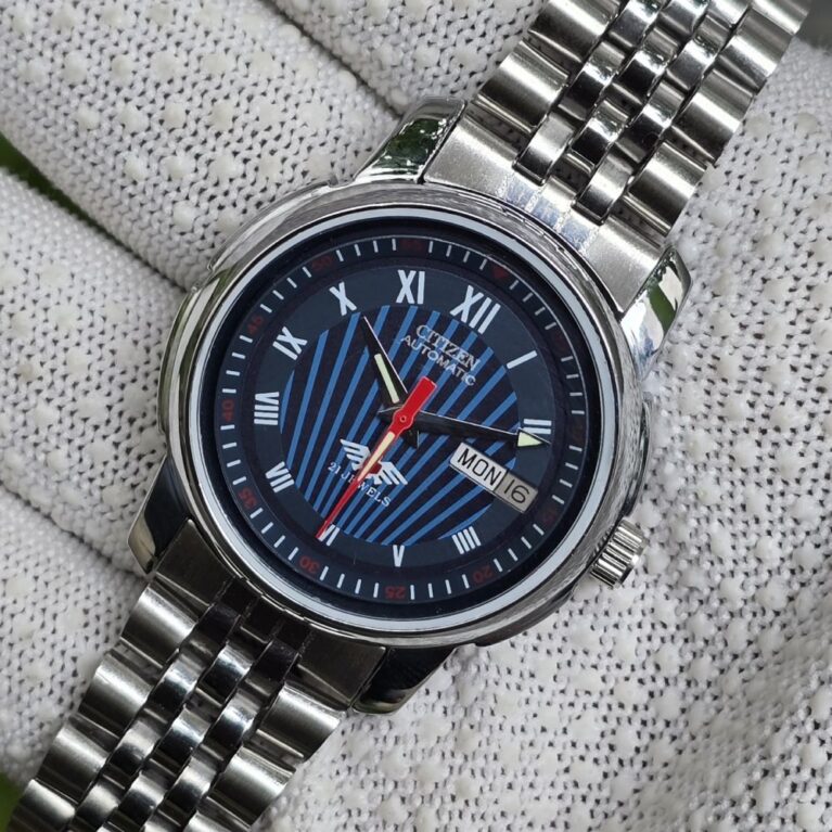 Citizen Automatic Men’s Stainless Steel 21 Jewels Day-Date Vintage Mod Wrist Watch