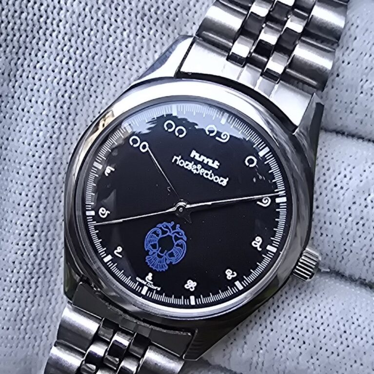 HMT Gandaberunda hand wanding Men steel transparent back 17 Jewels Mod Wrist watch