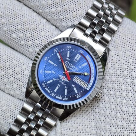 Citizen Automatic Men’s Stainless Steel 21 Jewels Day-Date Vintage Mod Wrist Watch