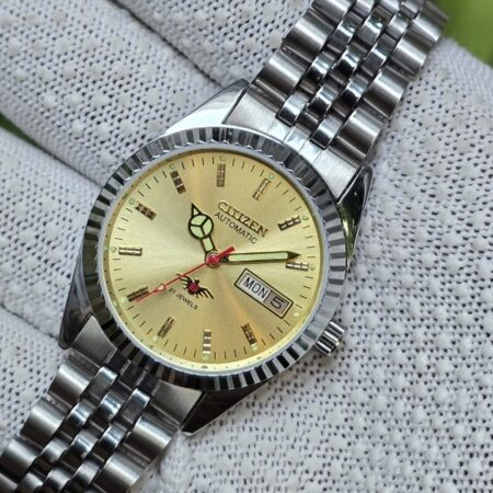 Citizen Automatic Men’s Stainless Steel 21 Jewels Day-Date Vintage Mod Wrist Watch