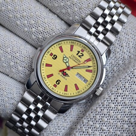 Citizen Automatic Men’s Stainless Steel 21 Jewels Day-Date Vintage Mod Wrist Watch