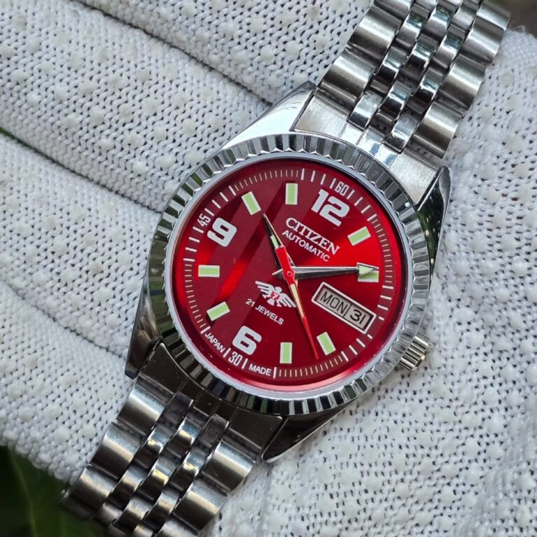 Citizen Automatic Men’s Stainless Steel 21 Jewels Day-Date Vintage Mod Wrist Watch