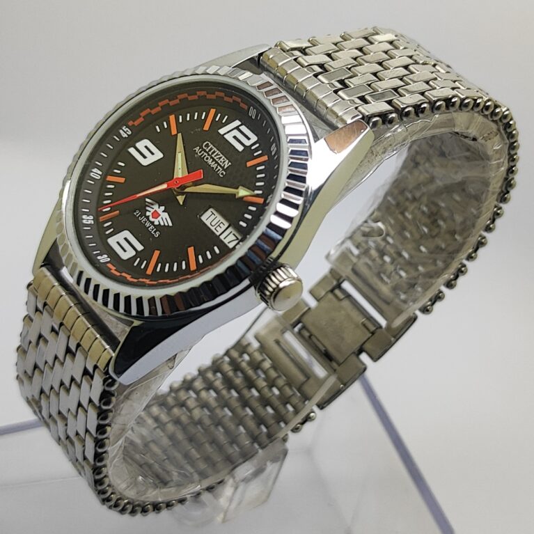 Mod Citizen Automatic Day Date Black Dial Men's Wrist Watch