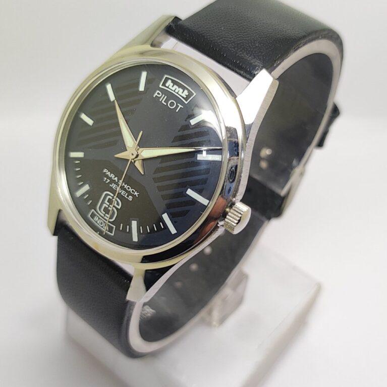 HMT Pilot Mechanical Hand Winding Men’s Steel Mod wrist watch