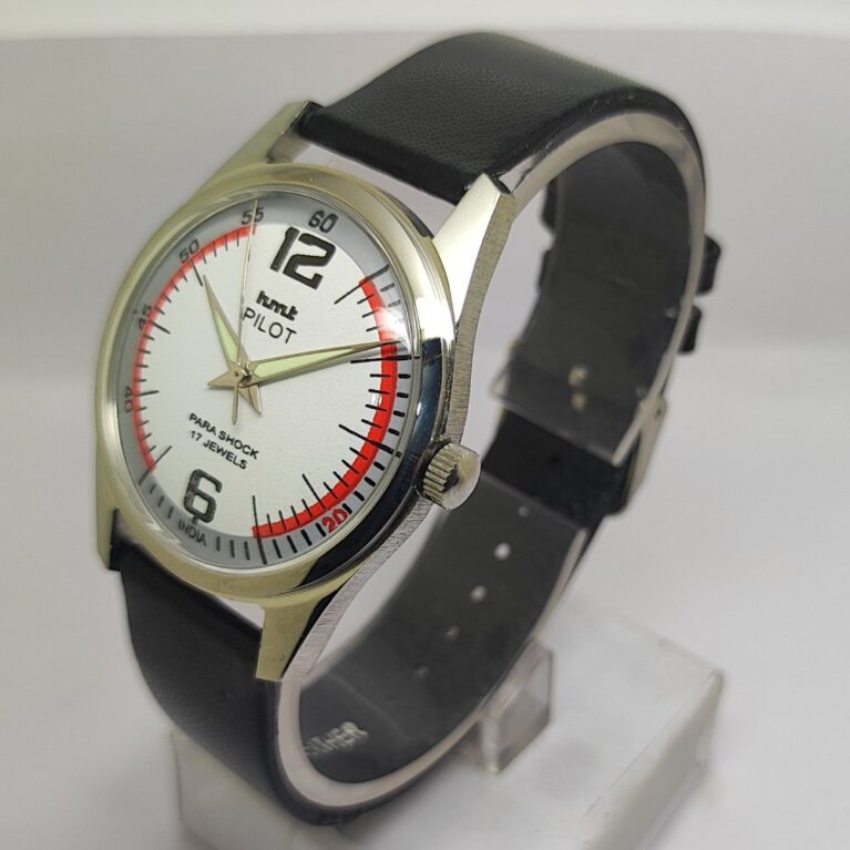 HMT Pilot Mechanical Hand Winding Men’s Steel Mod wrist watch