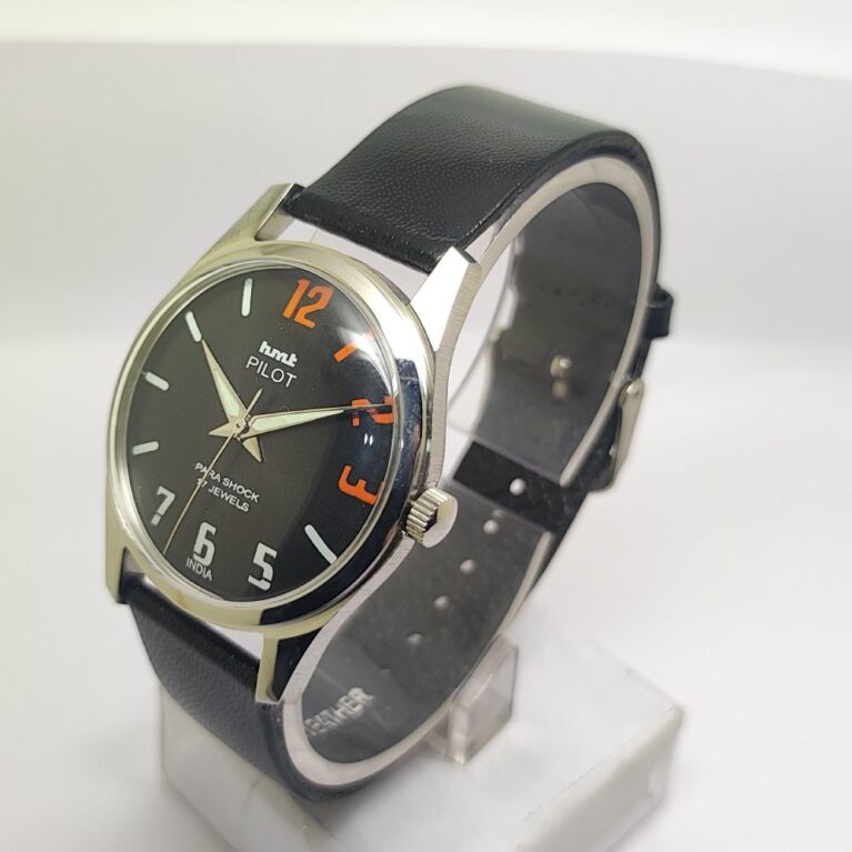 HMT Pilot Mechanical Hand Winding Men’s Steel Mod wrist watch