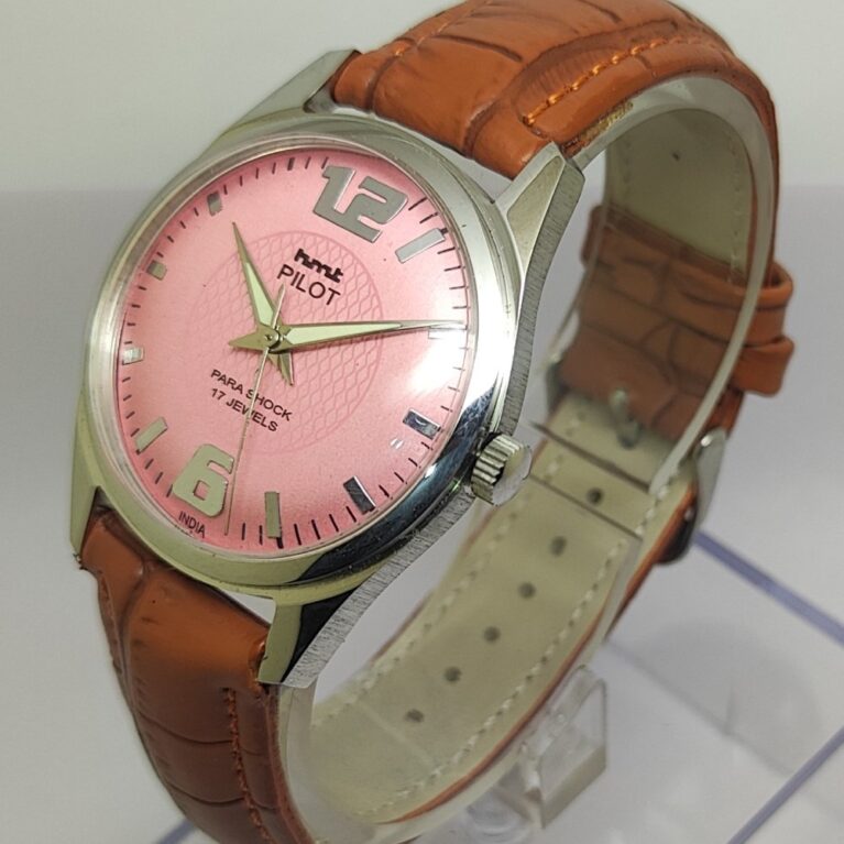 HMT Pilot Mechanical Hand Winding Men’s Steel Mod wrist watch