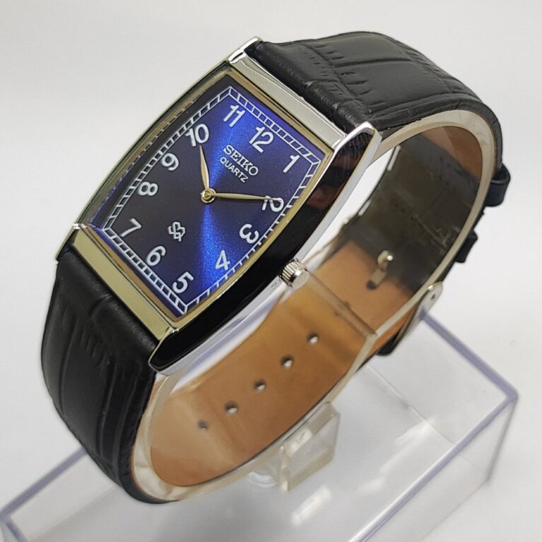 Seiko Quartz Slim Men Japanese Refurbished Mod wrist watch