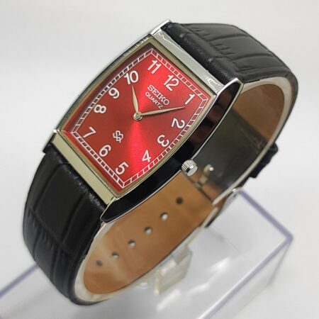 Seiko Quartz Slim Men Japanese Refurbished Mod wrist watch