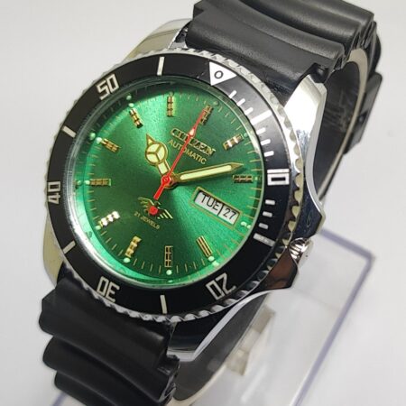 Citizen Sports Automatic Day Date 21 Jewels Mod Vintage Japanese Wrist Watch